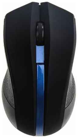 Мышь Oklick 615MW черный/синий оптическая (1000dpi) беспроводная USB для ноутбука (3but) 969398531