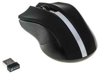 Мышь Oklick 615MW черный/серебристый оптическая (1000dpi) беспроводная USB для ноутбука (3but) 969398532