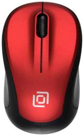 Мышь Oklick 665MW 1025135 черный/красный оптическая (1000dpi) беспроводная USB для ноутбука (4but) 969398535