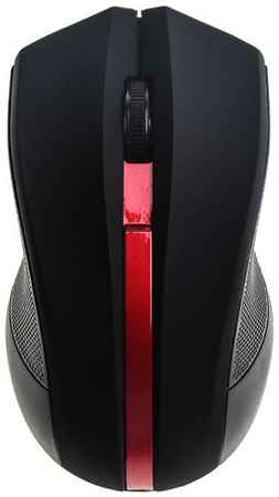 Мышь Oklick 615MW черный/красный оптическая (1000dpi) беспроводная USB для ноутбука (3but) 969398537
