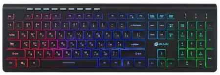 Клавиатура Oklick 490ML 1067202 черный USB slim Multimedia LED 969398573