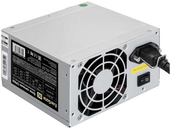 Блок питания ATX Exegate EX292145RUS-S 650W, 80mm fan, кабель 220V с защитой от выдергивания