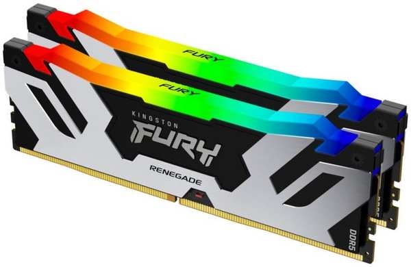 Модуль памяти DDR5 32GB (2*16GB) Kingston FURY KF560C32RSAK2-32 Renegade RGB 6000MHz CL32 1RX8 1.35V 16Gbit 969501403