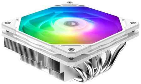 Кулер ID-Cooling IS-55 ARGB WHITE LGA1700/1200/115x/AM5/AM4 (120mm fan, 500-2000rpm, 54.6CFM, 31.2dBA, 4-pin PWM/3-pin ARGB) BOX 969501419