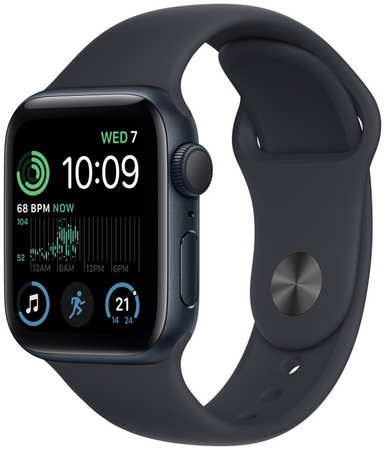 Часы Apple Watch SE (2022) GPS 40mm Midnight Aluminum Case with Midnight Sport Band - S/M