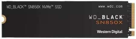 Накопитель SSD Western Digital WDS200T2X0E WD SN850X 2TB PCIe 4.0 x4 NVMe 3D TLC 7300/6600MB/s IOPs 1200K/1100K TBW 1200 DWPD 0.3