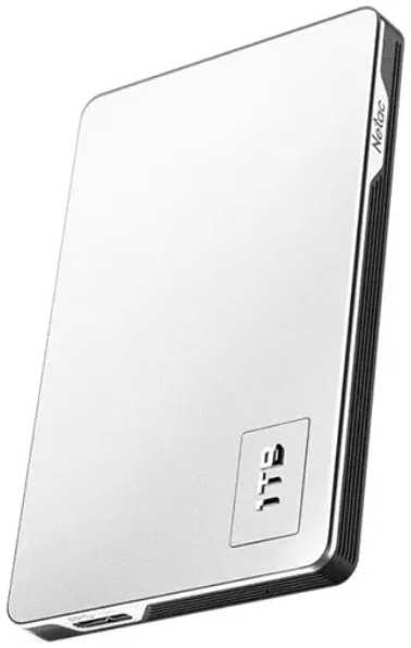 Внешний диск HDD 2.5'' Netac K338 1Tb, micro USB 3.0, корпус пластик/алюминий, серебристый/серый 969504406