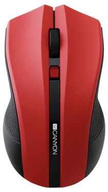 Мышь Wireless Canyon MW-5 CNE-CMSW05R 2.4GHz optical with 4 buttons, DPI 800/1200/1600, red 969504802