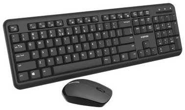 Клавиатура и мышь Wireless Canyon SET-W20 CNS-HSETW02-RU клавиатура стихими переключателями, 105 кн., мышь оптическая 100DPI