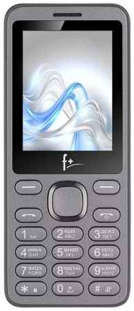 Мобильный телефон F+ S240 Dark Grey 2SIM, 2.4'' 240х320, 32/32MB, up to 16GB flash, 0.08Mpix, BT, Micro-USB, 1000mAh 969505043