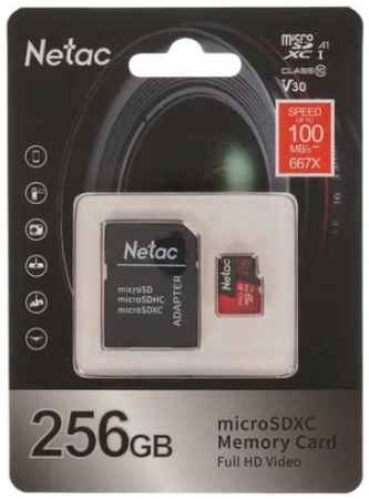 Карта памяти MicroSDXC 256GB Netac NT02P500PRO-256G-R P500 Extreme Pro, SD Adapter 969505325