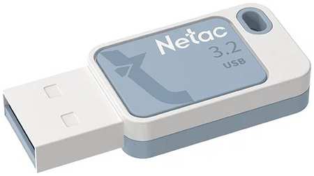 Накопитель USB 3.2 64GB Netac UA31 белый/голубой 969505370