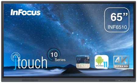Интерактивная панель InFocus JTOUCH D114 INF6510 65″, 3840*2160, 20 касаний, 400 cd/m2, 5000:1, 4GB DDR4 + 32GB, Android 11.0, колонки 2x10 Вт 969505886