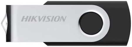 Накопитель USB 2.0 64GB HIKVISION HS-USB-M200S/64G M200, брелок для переноса данных, серебристый/чёрный 969510814