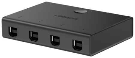 Коммутатор UGREEN 30346 USB 2.0 Type-B sharing switch 4x1, черный 969511862