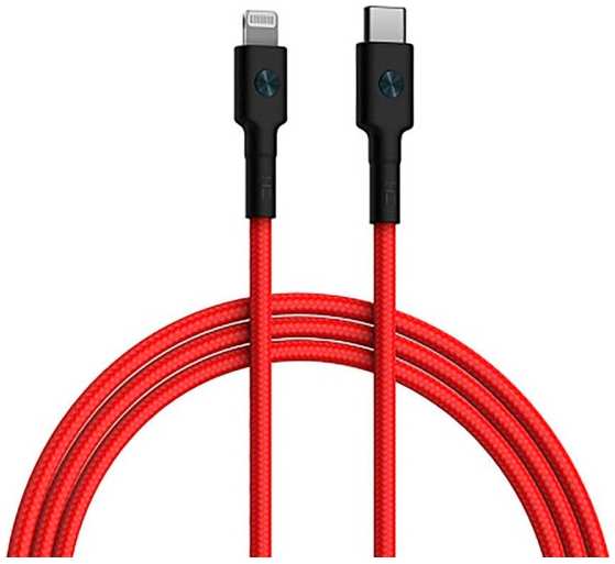 Кабель интерфейсный ZMI AL875 Red USB Type-C/Lightning, красный, 1.5м