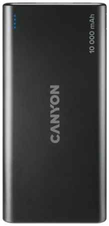 Аккумулятор внешний портативный Canyon PB-108 CNE-CPB1008B 10000mAh, Lightning/micro-USB, 2*USB-A, black 969515566