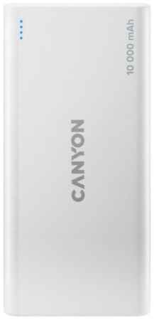 Аккумулятор внешний портативный Canyon PB-108 CNE-CPB1008W 10000mAh, Lightning/micro-USB, 2*USB-A