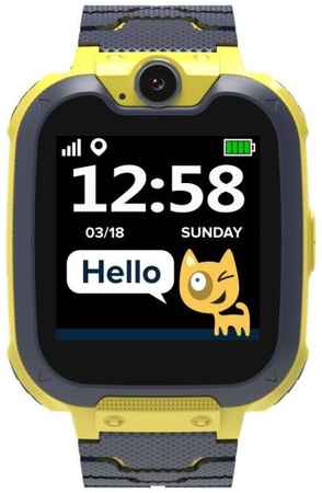 Часы Canyon Tony KW-31 детские, жёлто-серые, 1.54″, 240x240 пикс, 380 мАч, камера 0.3Mpix, micro-SIM, microSD 969515572
