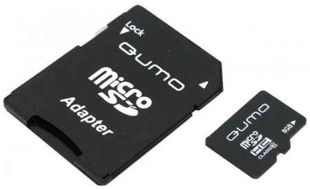 Карта памяти MicroSDHC 8GB Qumo QM8GMICSDHC10U1 Class 10, SD adapter, UHS-I 969524507