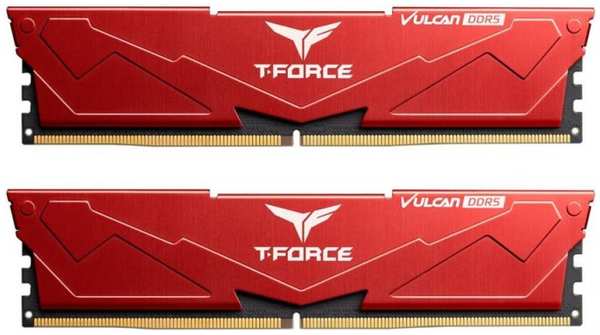 Модуль памяти DDR5 32GB (2*16GB) Team Group FLRD532G5600HC36BDC01 T-Force Vulcan red PC5-44800 5600MHz CL36 1.2V 969524923