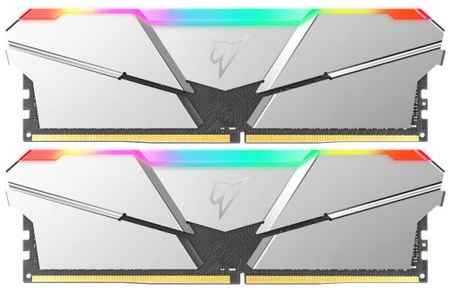 Модуль памяти DDR5 32GB (2*16GB) Netac NTSRD5P48DP-32S 4800Mhz, RGB, CL40, Silver