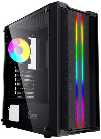 Корпус ATX Powercase Mistral Evo CMIEB-F4S черный, Tempered Glass, 120mm PWM ARGB fan + ARGB Strip, 3*120mm PWM non LED fan 969530088