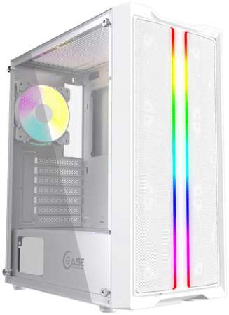 Корпус ATX Powercase Mistral Evo CMIEW-F4S белый, без БП, боковая панель закаленное стекло, 2*USB 3.0, USB 2.0, audio 969531373