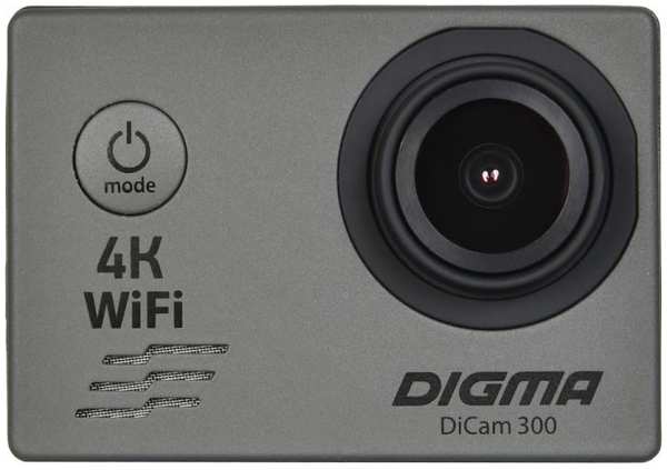 Экшн-камера Digma DiCam 300 DC300 серая 969532921