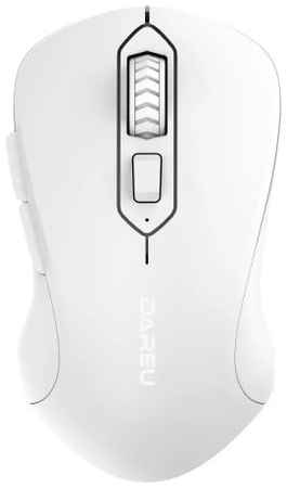Мышь Wireless Dareu LM115B Full White Full White (полностью белый), DPI 800/1200/1600, подключение: 2.4GHz + BT 969533116