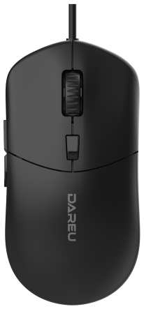 Мышь Dareu LM121 черная, DPI 800/1600/2400/6400, RGB, 1,8м