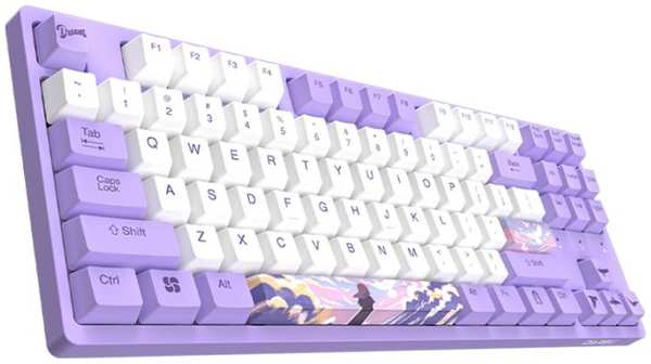 Клавиатура Dareu A87L Dream механическая фиолетовый, 87 клавиш, подключение USB - TypeC 969533137