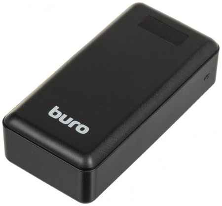 Аккумулятор внешний портативный Buro BPF30D 30000mAh 3A QC PD 22.5W 2xUSB черный 969533350