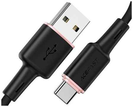 Кабель ACEFAST C2-04 USB Type-A/USB Type-C, 1.2м, для подзарядки/передачи данных, чёрный 969533613