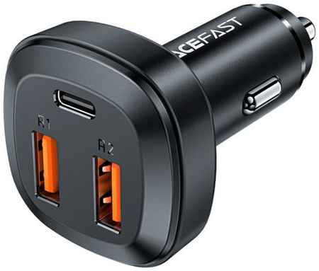 Зарядное устройство автомобильное ACEFAST B9 66W, USB Type-A/USB Type-A/USB Type-C, чёрное 969533624