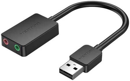 Звуковая карта USB 2.0 Vention CDYB0 черная 969536906