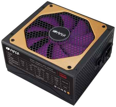 Блок питания ATX HIPER HPG-1200FM EXCELLENT 1200W, 80+Gold, APFC, 140mm fan, full modular 969540474