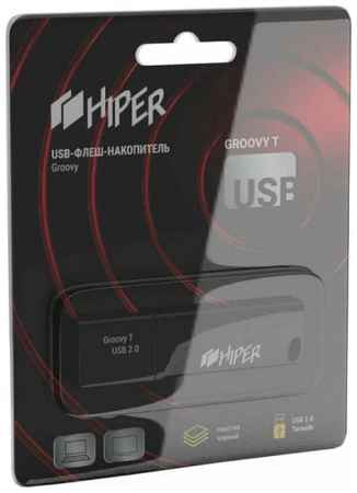 Накопитель USB 2.0 32GB HIPER Groovy T32 HI-USB232GBTB чёрный 969541061