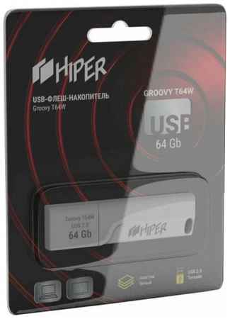 Накопитель USB 2.0 64GB HIPER Groovy T32W HI-USB264GBTW