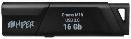 Накопитель USB 3.0 16GB HIPER Groovy М16 HI-USB316GBU336B чёрный 969541074