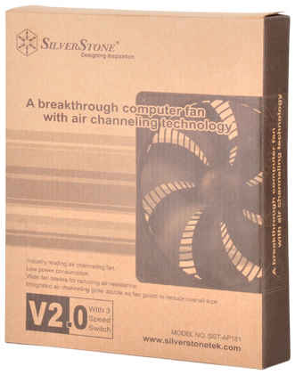 Вентилятор для корпуса SilverStone SST-AP181 180x180x32mm, 600-1200rpm, 52.4-100.27 CFM, 15.9-30dBA, 3-pin