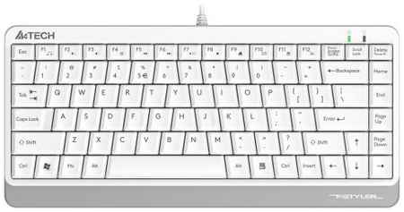Клавиатура A4Tech Fstyler FKS11 белый/серый USB 1530204 969542432