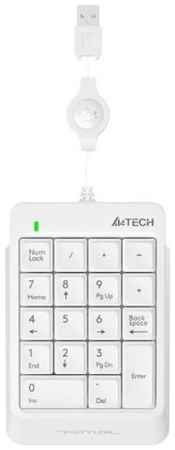 Цифровой блок клавиатуры A4Tech Fstyler FK13 белый USB slim для ноутбука 1391292 969542491