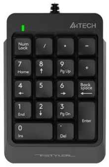 Цифровой блок клавиатуры A4Tech Fstyler FK13 серый USB slim для ноутбука 1391277 969542492