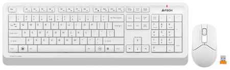 Клавиатура Wireless A4Tech FG1012 WHITE клав: белый мышь:белый USB Multimedia 1599042 969542846