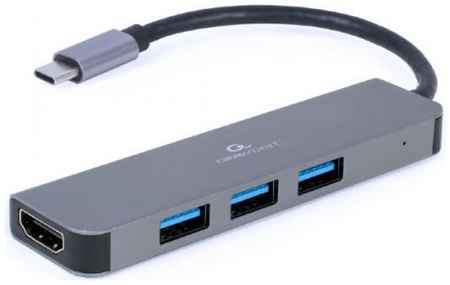 Концентратор Cablexpert A-CM-COMBO2-01 USB-C (вилка) 2-в-1 (хаб + HDMI) 969545919