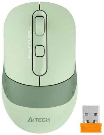 Мышь Wireless A4Tech Fstyler FB10C зеленый оптическая (2400dpi) BT/Radio USB (4but) 1583830 969547601