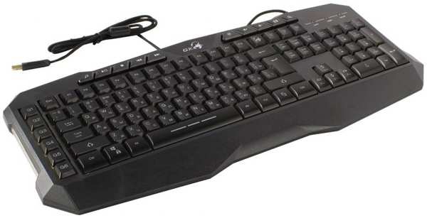 Клавиатура проводная Genius Scorpion K11 Pro 31310007405 чёрная, игровая, USB, с цифровым блоком, 9 горячих кнопок, влагозащищенная, тонкие клавиши, 2 969553805