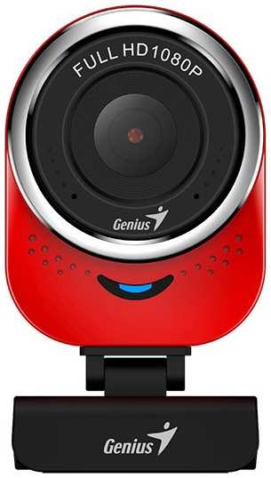 Веб-камера Genius QCam 6000 32200002408 красная, 2Mpix, 1080p, 1920x1080, USB 2.0, универсальное крепление 969553836