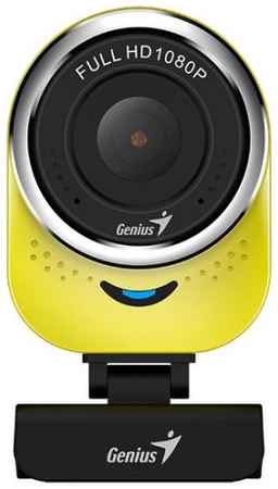 Веб-камера Genius QCam 6000 32200002409 жёлтая, 2Mpix, 1080p, 1920x1080, USB 2.0, универсальное крепление